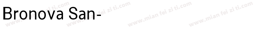 Bronova San字体转换